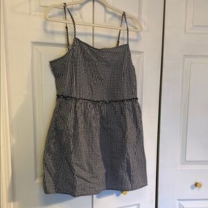 Urban Renewal Black and White Checkered Top